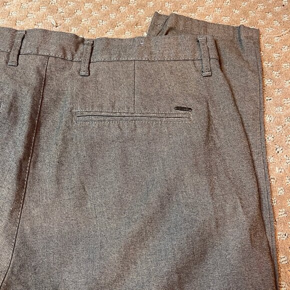 Zara Man Size 34 Work Outfit Trousers Brown Tweed Skinny Leg Casual Dressy Trend - Picture 5 of 10